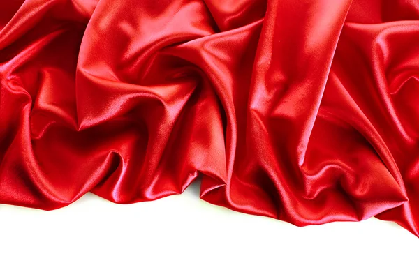 优雅红色缎质地柔软 — 图库照片
