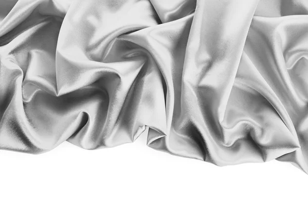Elegantní měkká šedá saténová textura — Stock fotografie