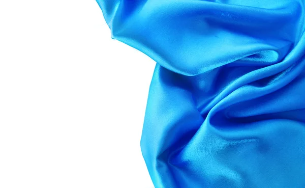 Elegante weiche blaue Satin-Textur — Stockfoto