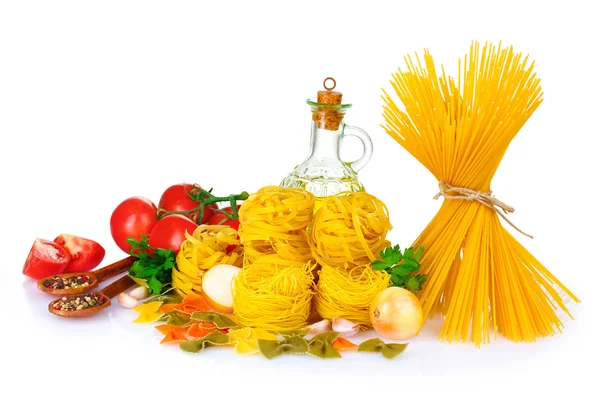 Pasta and spices — Stock Photo, Image