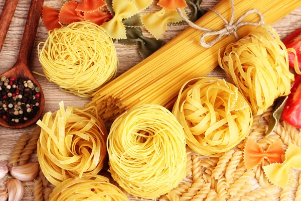 Pasta and spices — Stock Photo, Image