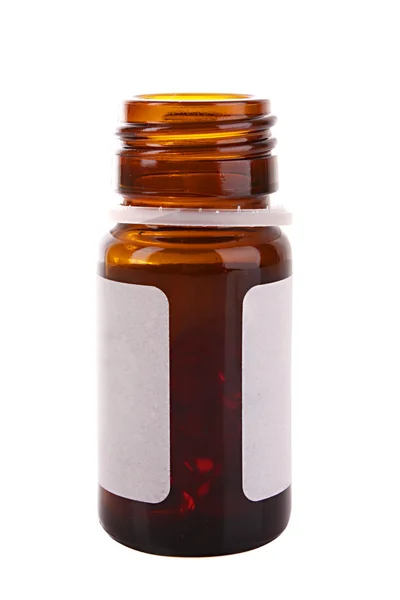 Medicine bottle isolate on white — Stock Photo, Image
