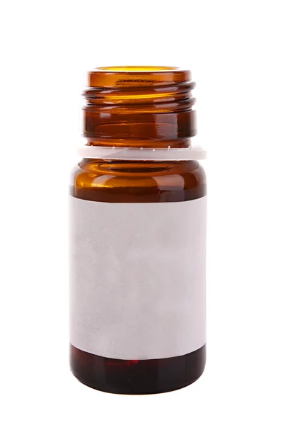 Izolat butelka medycyna na białym tle — Zdjęcie stockowe