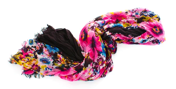 Colore sciarpa femminile isolato su sfondo bianco — Foto Stock