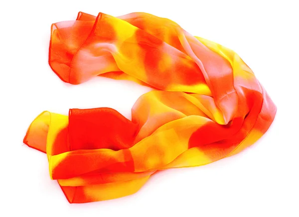 Pañuelo naranja aislado sobre fondo blanco — Foto de Stock