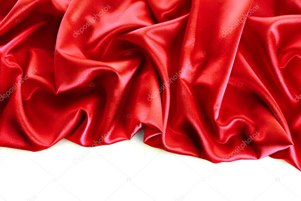 Elegant soft red satin texture