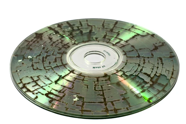 Ztracená data na cd disku — Stock fotografie