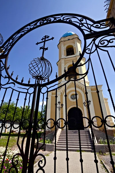 stock image Gates to cathedral of Holy Nikolay