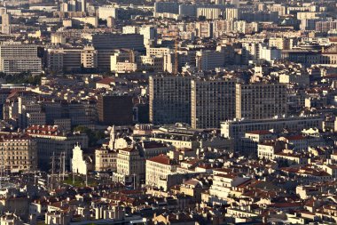 View of Marseille from hill clipart