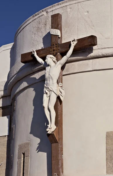 Crucifixo na basílica Notre-Dame-de-la-Garde, Marselha — Fotografia de Stock