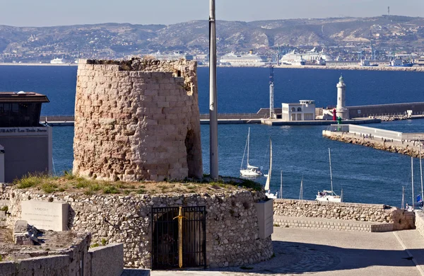 城砦の聖者ニコラス、マルセイユでの記念 ストック写真