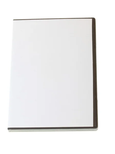 Beyaz boş dvd kutusu — Stok fotoğraf
