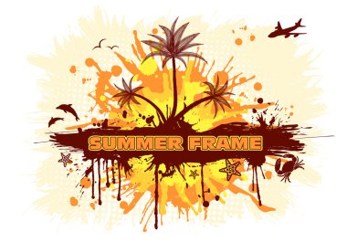 Summer frame clipart