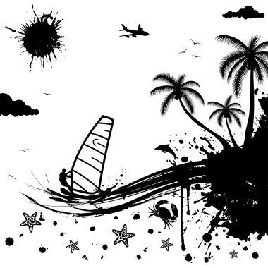 Summer background clipart