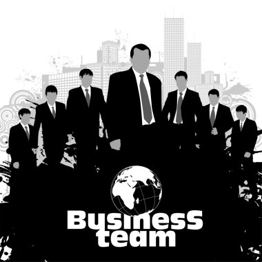 Business silhouettes clipart