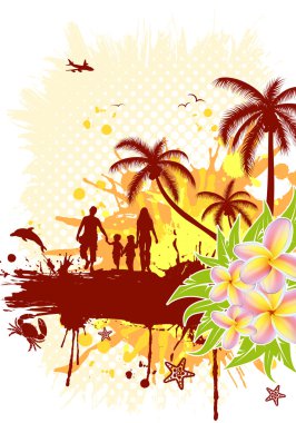 Summer frame clipart