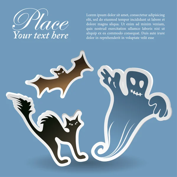 Halloween sticker — Stock Vector