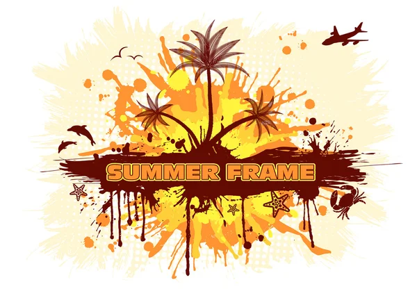 Summer frame — Stock Vector