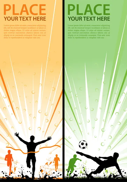 Recueillir flyer de sport — Image vectorielle
