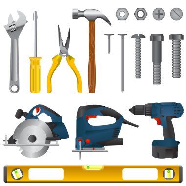 Tool set clipart