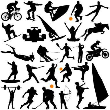 Collection of sports clipart