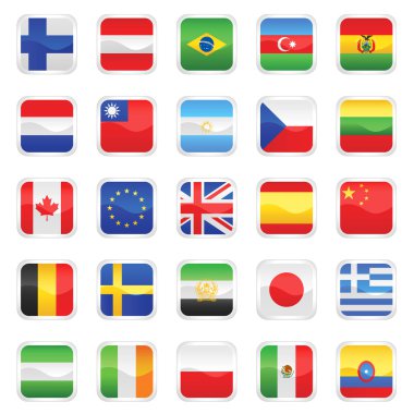 Flags design clipart