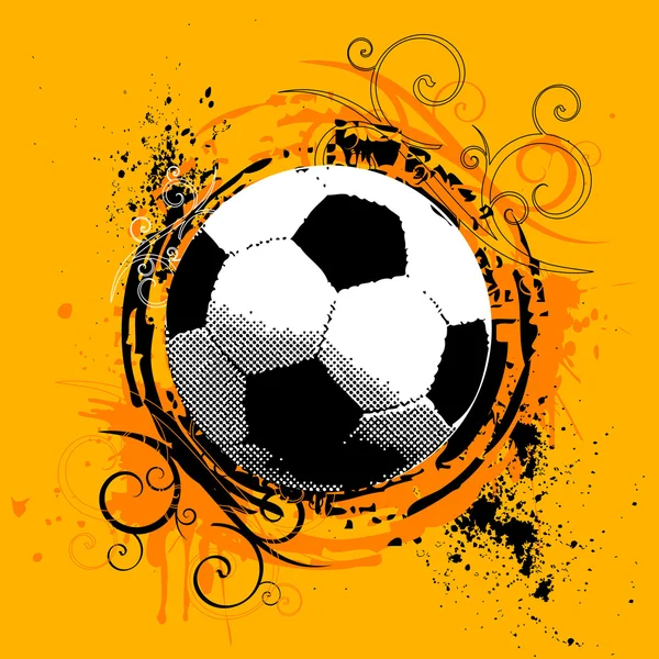 Grunge ποδόσφαιρο — Διανυσματικό Αρχείο