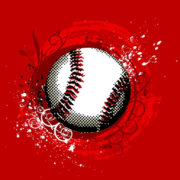 Grunge 棒球 — 图库矢量图片