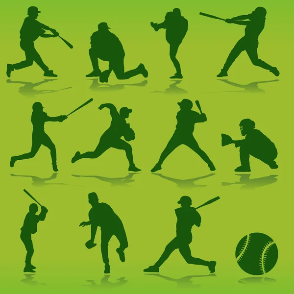 Fond de baseball — Image vectorielle