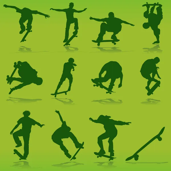 Skateboarding background — Stock Vector