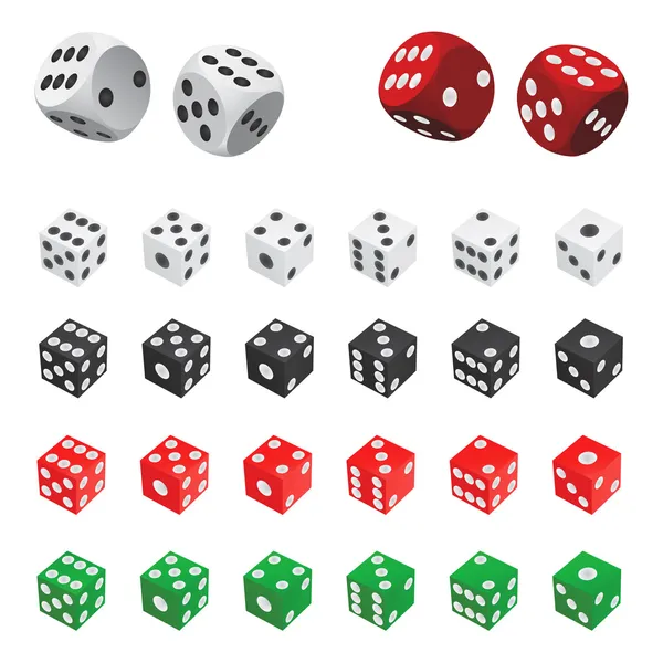 Samling av dice — Stock vektor