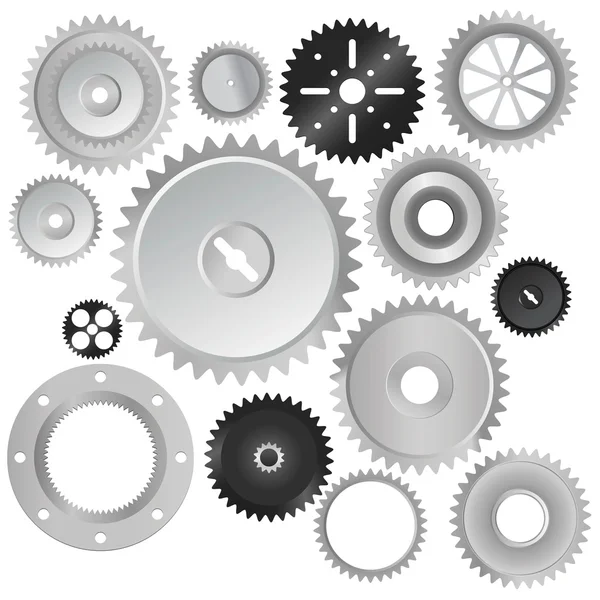 Gear wheels — Stock Vector