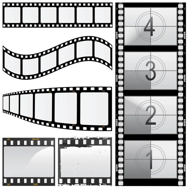 Set of film — Stock Vector