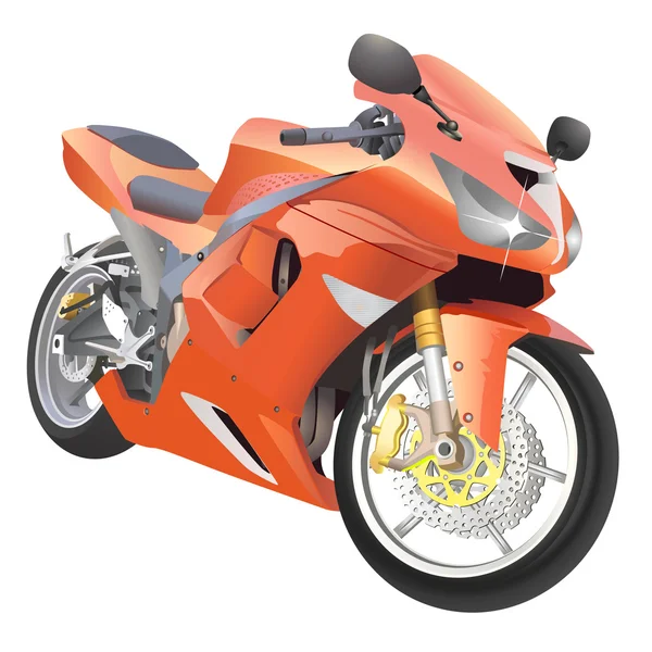 Motorcycle great details — Stock Vector