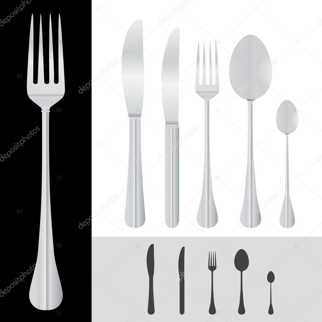 Spoon, fork, knife