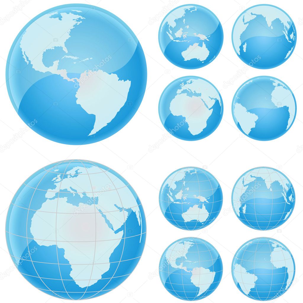 Globe of the world Stock Vector Image by ©bogalo #6673424