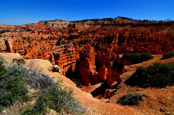 Nézd az amfiteátrum, bryce canyon, utah — Stock Fotó