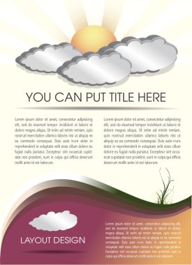 ECOLOGY LAYOUT DESIGN clipart