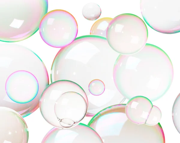 七彩的肥皂泡 — 图库照片
