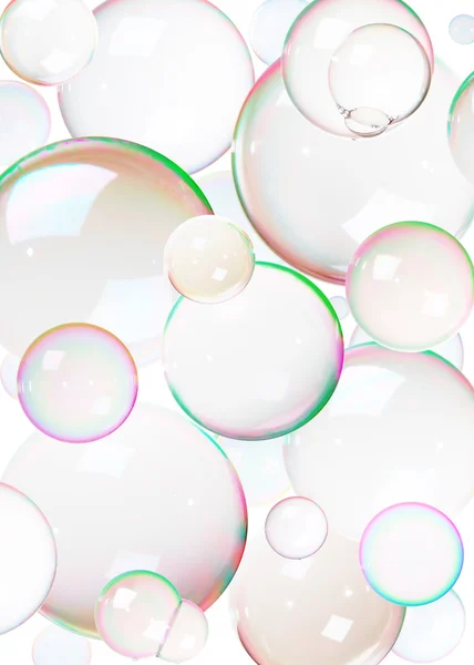 Colorful soap bubbles — Stock Photo, Image
