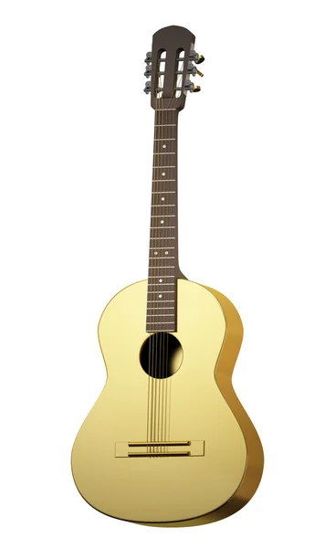 Gouden gitaar — Stockfoto