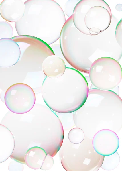 Барвисті мильних бульбашок — стокове фото