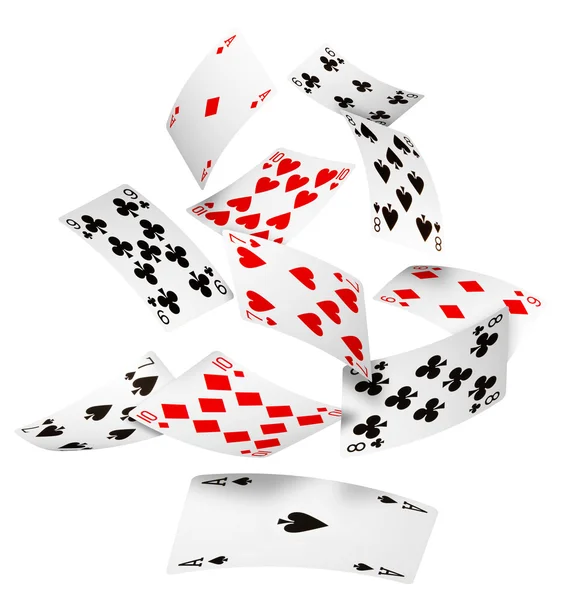 Falling cards — Stock Photo, Image