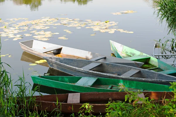 stock image Boats on the river