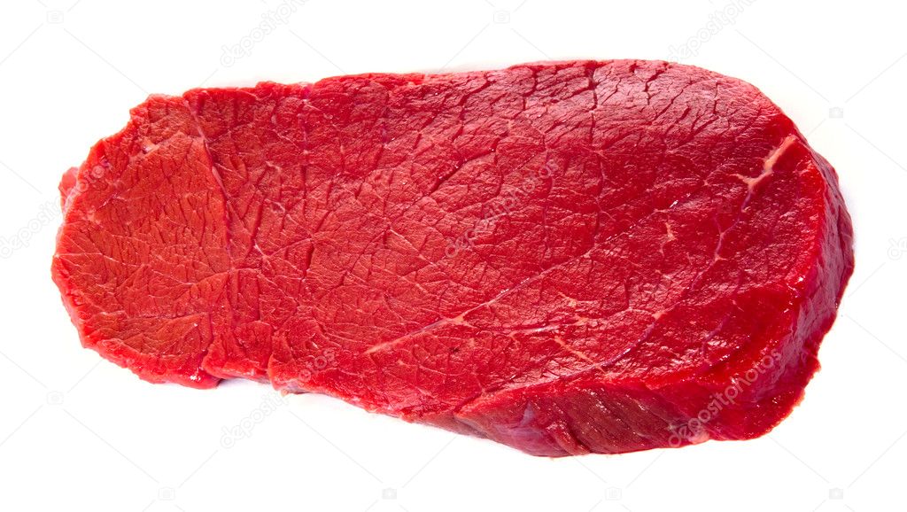 Raw filet steak