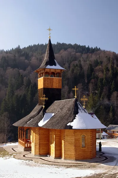 Dřevěný kostel — Stock fotografie