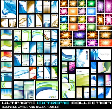 Ultimate Extreme Collection of business cards clipart