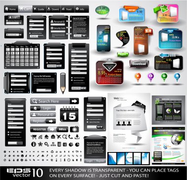 Web Stuff black Extreme Collection clipart