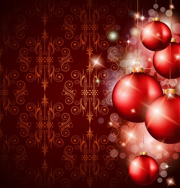 Buon Natale Elegante sfondo suggestivo — Vettoriale Stock