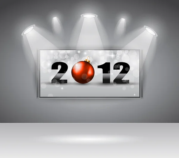 2012 Nový rok oslava filmu panel — Stockový vektor
